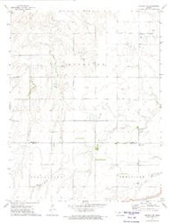 Offerle NW Kansas Historical topographic map, 1:24000 scale, 7.5 X 7.5 Minute, Year 1972