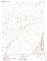 Offerle SE Kansas Historical topographic map, 1:24000 scale, 7.5 X 7.5 Minute, Year 1972