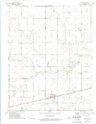 Offerle Kansas Historical topographic map, 1:24000 scale, 7.5 X 7.5 Minute, Year 1972