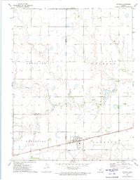 Offerle Kansas Historical topographic map, 1:24000 scale, 7.5 X 7.5 Minute, Year 1972
