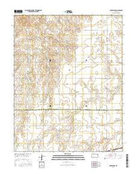 Offerle NW Kansas Current topographic map, 1:24000 scale, 7.5 X 7.5 Minute, Year 2016