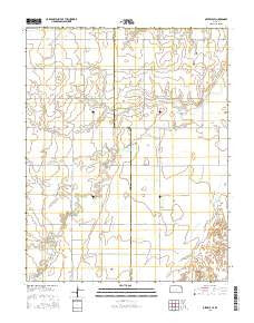Offerle SE Kansas Current topographic map, 1:24000 scale, 7.5 X 7.5 Minute, Year 2015