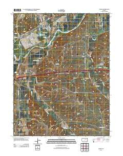 Ogden Kansas Historical topographic map, 1:24000 scale, 7.5 X 7.5 Minute, Year 2012
