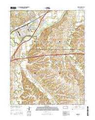 Ogden Kansas Current topographic map, 1:24000 scale, 7.5 X 7.5 Minute, Year 2015