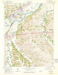 Ogden Kansas Historical topographic map, 1:24000 scale, 7.5 X 7.5 Minute, Year 1955