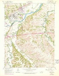 Ogden Kansas Historical topographic map, 1:24000 scale, 7.5 X 7.5 Minute, Year 1955