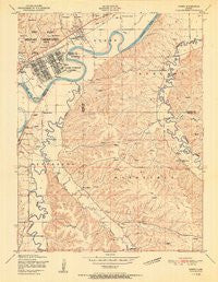 Ogden Kansas Historical topographic map, 1:24000 scale, 7.5 X 7.5 Minute, Year 1951
