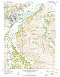 Ogden Kansas Historical topographic map, 1:24000 scale, 7.5 X 7.5 Minute, Year 1955