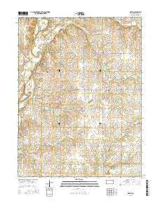 Oketo Kansas Current topographic map, 1:24000 scale, 7.5 X 7.5 Minute, Year 2015