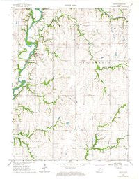 Oketo Kansas Historical topographic map, 1:24000 scale, 7.5 X 7.5 Minute, Year 1966