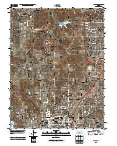 Olathe Kansas Historical topographic map, 1:24000 scale, 7.5 X 7.5 Minute, Year 2009
