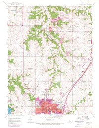 Olathe Kansas Historical topographic map, 1:24000 scale, 7.5 X 7.5 Minute, Year 1956