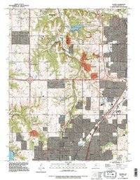 Olathe Kansas Historical topographic map, 1:24000 scale, 7.5 X 7.5 Minute, Year 1991