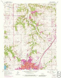 Olathe Kansas Historical topographic map, 1:24000 scale, 7.5 X 7.5 Minute, Year 1956