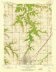 Olathe Kansas Historical topographic map, 1:24000 scale, 7.5 X 7.5 Minute, Year 1935
