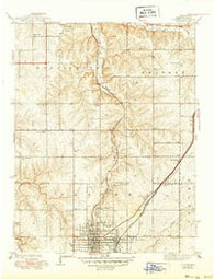 Olathe Kansas Historical topographic map, 1:31680 scale, 7.5 X 7.5 Minute, Year 1943