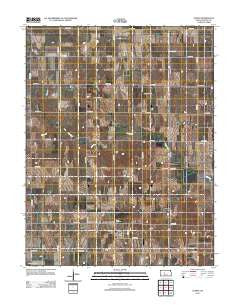 Olmitz Kansas Historical topographic map, 1:24000 scale, 7.5 X 7.5 Minute, Year 2012