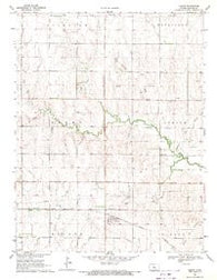 Olmitz Kansas Historical topographic map, 1:24000 scale, 7.5 X 7.5 Minute, Year 1969