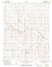 Olmitz Kansas Historical topographic map, 1:24000 scale, 7.5 X 7.5 Minute, Year 1969