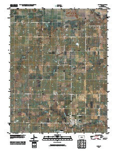 Olpe Kansas Historical topographic map, 1:24000 scale, 7.5 X 7.5 Minute, Year 2010