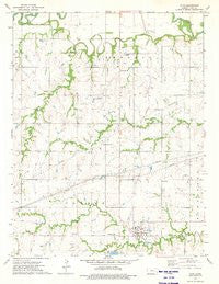 Olpe Kansas Historical topographic map, 1:24000 scale, 7.5 X 7.5 Minute, Year 1973