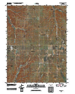Olsburg Kansas Historical topographic map, 1:24000 scale, 7.5 X 7.5 Minute, Year 2009