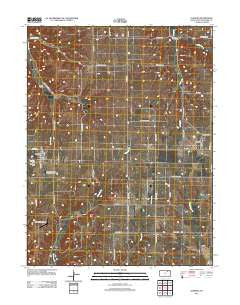 Olsburg Kansas Historical topographic map, 1:24000 scale, 7.5 X 7.5 Minute, Year 2012