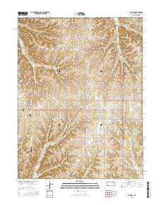 Olsburg Kansas Current topographic map, 1:24000 scale, 7.5 X 7.5 Minute, Year 2015