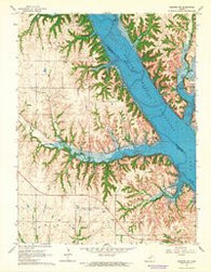 Olsburg SW Kansas Historical topographic map, 1:24000 scale, 7.5 X 7.5 Minute, Year 1964