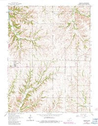 Olsburg Kansas Historical topographic map, 1:24000 scale, 7.5 X 7.5 Minute, Year 1964