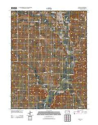 Onaga Kansas Historical topographic map, 1:24000 scale, 7.5 X 7.5 Minute, Year 2012