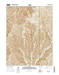 Onaga NE Kansas Current topographic map, 1:24000 scale, 7.5 X 7.5 Minute, Year 2015