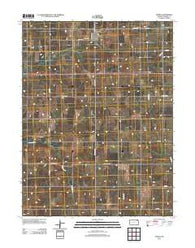 Oneida Kansas Historical topographic map, 1:24000 scale, 7.5 X 7.5 Minute, Year 2012