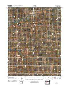 Oneida Kansas Historical topographic map, 1:24000 scale, 7.5 X 7.5 Minute, Year 2012