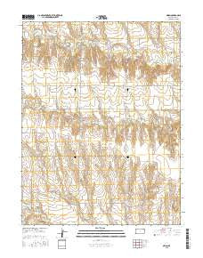 Orion Kansas Current topographic map, 1:24000 scale, 7.5 X 7.5 Minute, Year 2015