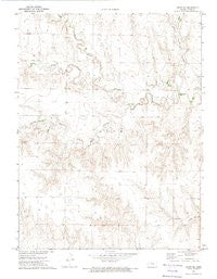 Orion NE Kansas Historical topographic map, 1:24000 scale, 7.5 X 7.5 Minute, Year 1972