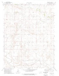 Orion SW Kansas Historical topographic map, 1:24000 scale, 7.5 X 7.5 Minute, Year 1974