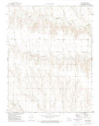 Orion Kansas Historical topographic map, 1:24000 scale, 7.5 X 7.5 Minute, Year 1972