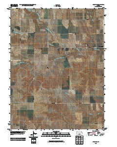 Orion NE Kansas Historical topographic map, 1:24000 scale, 7.5 X 7.5 Minute, Year 2009