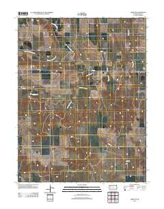 Orion NE Kansas Historical topographic map, 1:24000 scale, 7.5 X 7.5 Minute, Year 2012