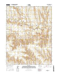 Orion NE Kansas Current topographic map, 1:24000 scale, 7.5 X 7.5 Minute, Year 2015