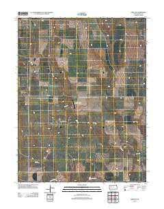 Orion SE Kansas Historical topographic map, 1:24000 scale, 7.5 X 7.5 Minute, Year 2012