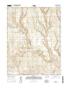 Orion SE Kansas Current topographic map, 1:24000 scale, 7.5 X 7.5 Minute, Year 2015