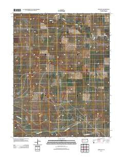 Orion SW Kansas Historical topographic map, 1:24000 scale, 7.5 X 7.5 Minute, Year 2012