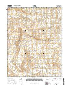 Orion SW Kansas Current topographic map, 1:24000 scale, 7.5 X 7.5 Minute, Year 2015