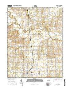 Osage City Kansas Current topographic map, 1:24000 scale, 7.5 X 7.5 Minute, Year 2015