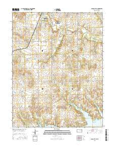 Osage City SE Kansas Current topographic map, 1:24000 scale, 7.5 X 7.5 Minute, Year 2015