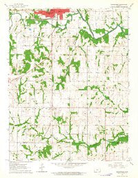 Osawatomie Kansas Historical topographic map, 1:24000 scale, 7.5 X 7.5 Minute, Year 1963