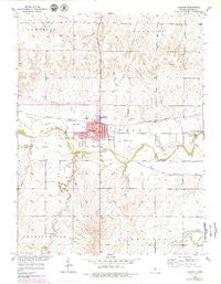 Osborne Kansas Historical topographic map, 1:24000 scale, 7.5 X 7.5 Minute, Year 1953