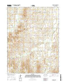Osborne SW Kansas Current topographic map, 1:24000 scale, 7.5 X 7.5 Minute, Year 2015